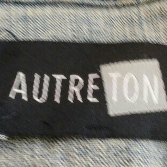 Autreton Denim Jacket with Snake & Flower-M - Picture 5 of 5